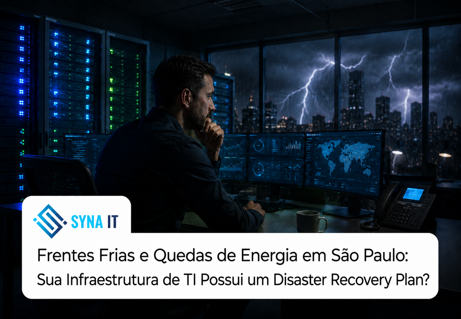 Frentes Frias e Quedas de Energia em São Paulo: Sua Infraestrutura de TI Possui um Disaster Recovery Plan?